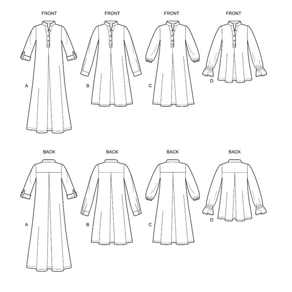 Simplicity S8983 Misses Dresses Sewing Pattern Sizes 6-14 Button Front - Picture 3 of 3